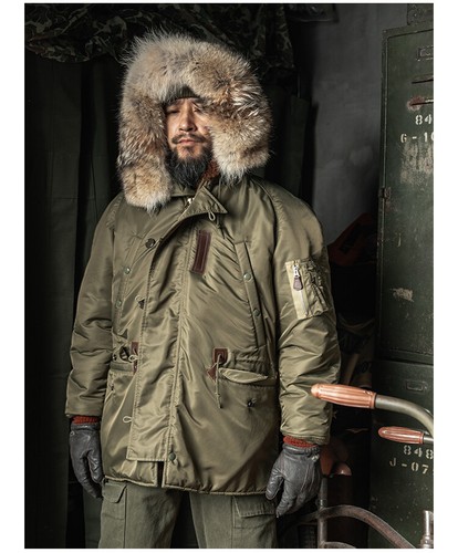 Parka de snorkel Bronson para hombre N-3B sudaderas con capucha abrigo de lana para clima frío resistente - Imagen 16 de 38