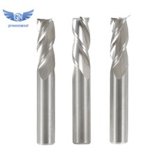 3Pcs 3/8" 3 Flute End Mill Regular 2-1/2" Overall Length Carbide