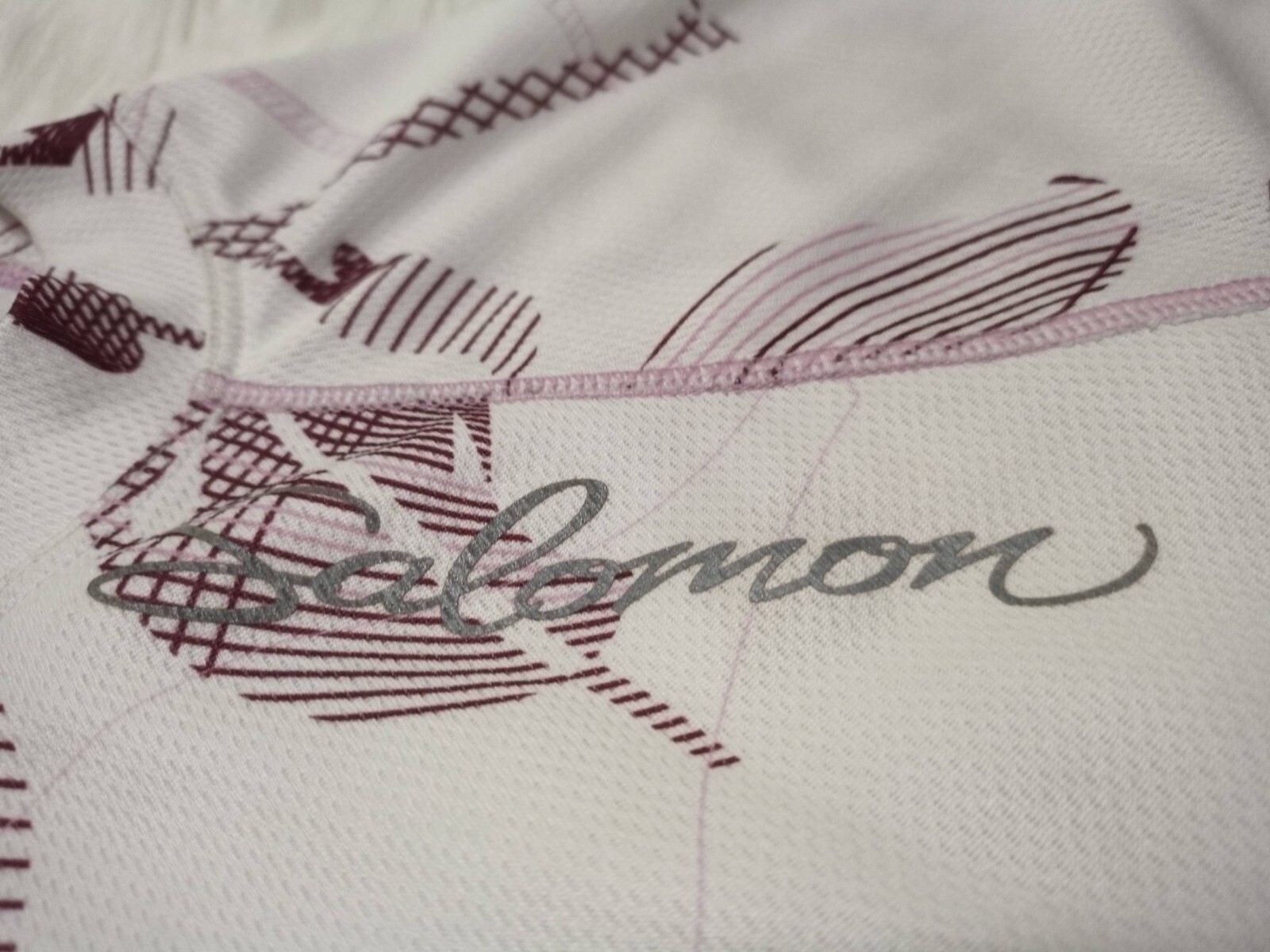 Camicia donna Salomon atletica media performance attiva manica lunga tasca lavanda