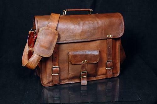 Men's Large Compartment Messenger Bag Shoulder Laptop Briefcase 17