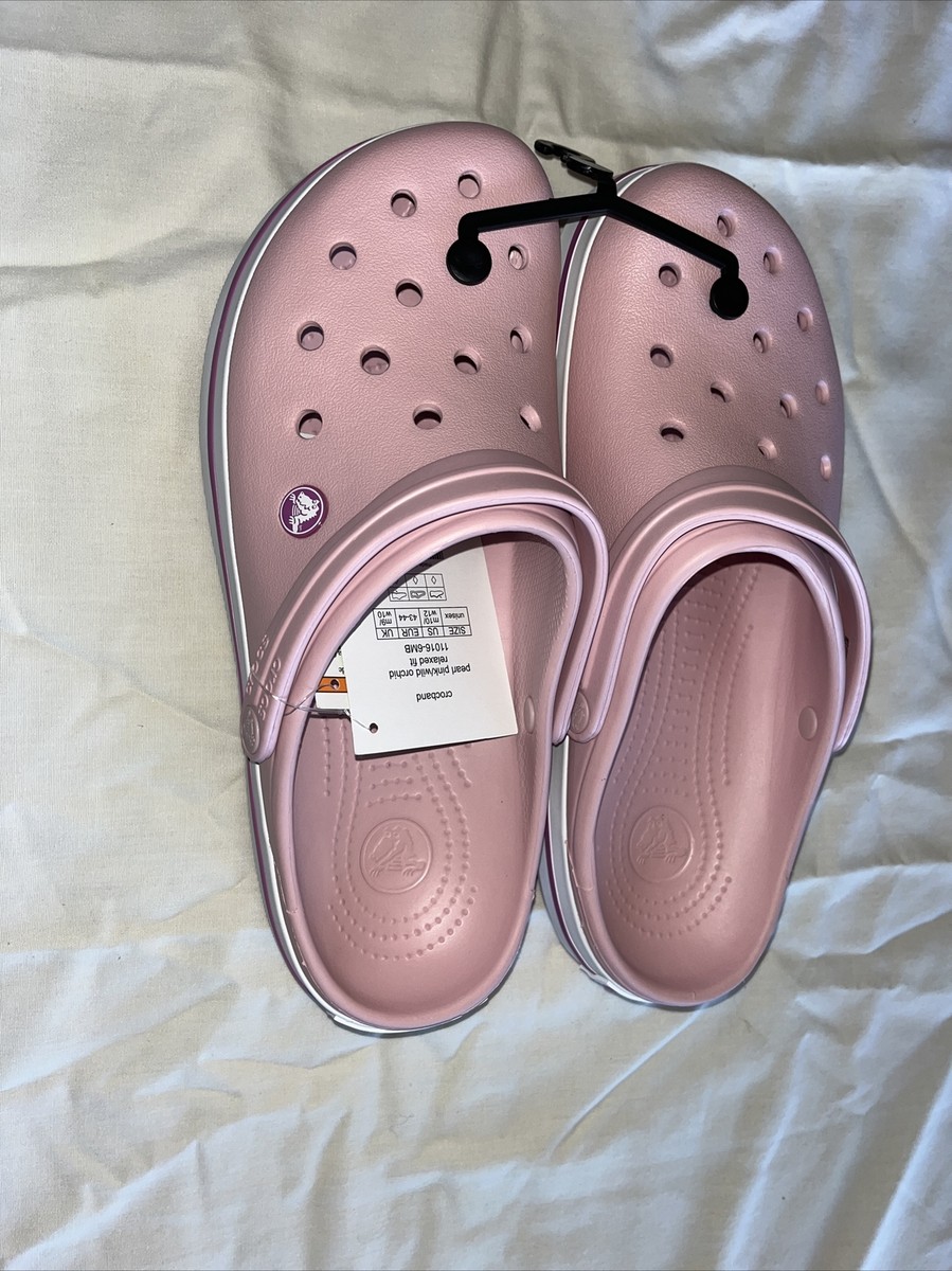 Original Crocs Unisex Crocband Clog - Pearl Pink/Wild Orchid  display picture 3