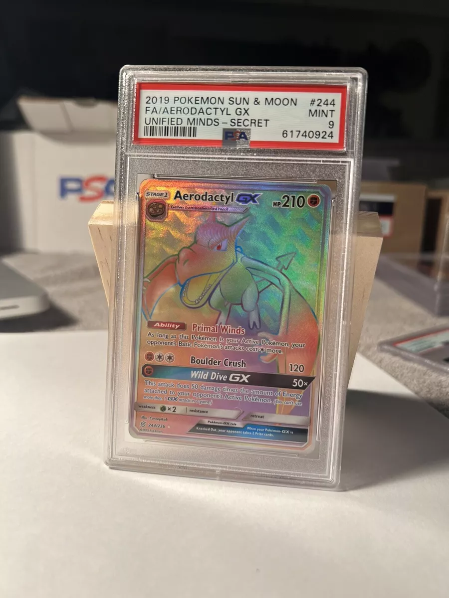 Aerodactyl GX – 2019 Unified Minds #244 – PSA 9 MINT