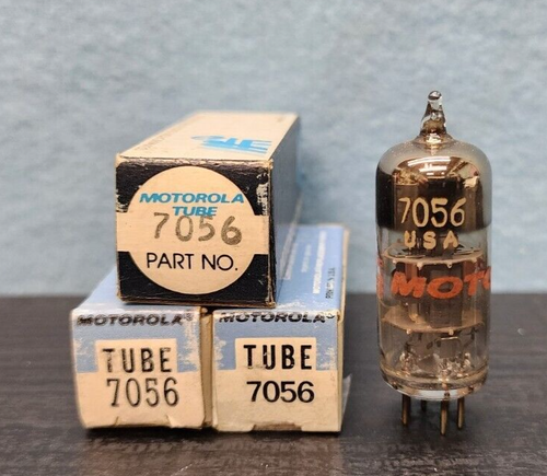 3- Motorola 7056 Vacuum Tubes NOS/NIB Tested