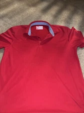 Chik-Fil-A Polo Shirt Men XL Red Short Sleeve Oobe Recycled Poly Work Uniform