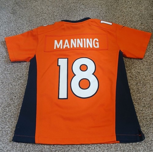 Nike On Field Denver Broncos SB XLVIII Peyton Manning #18 Jersey Boys Size Small - Picture 2 of 7