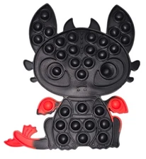 Big Black & Red Dragon Push Pop Fidget Toy