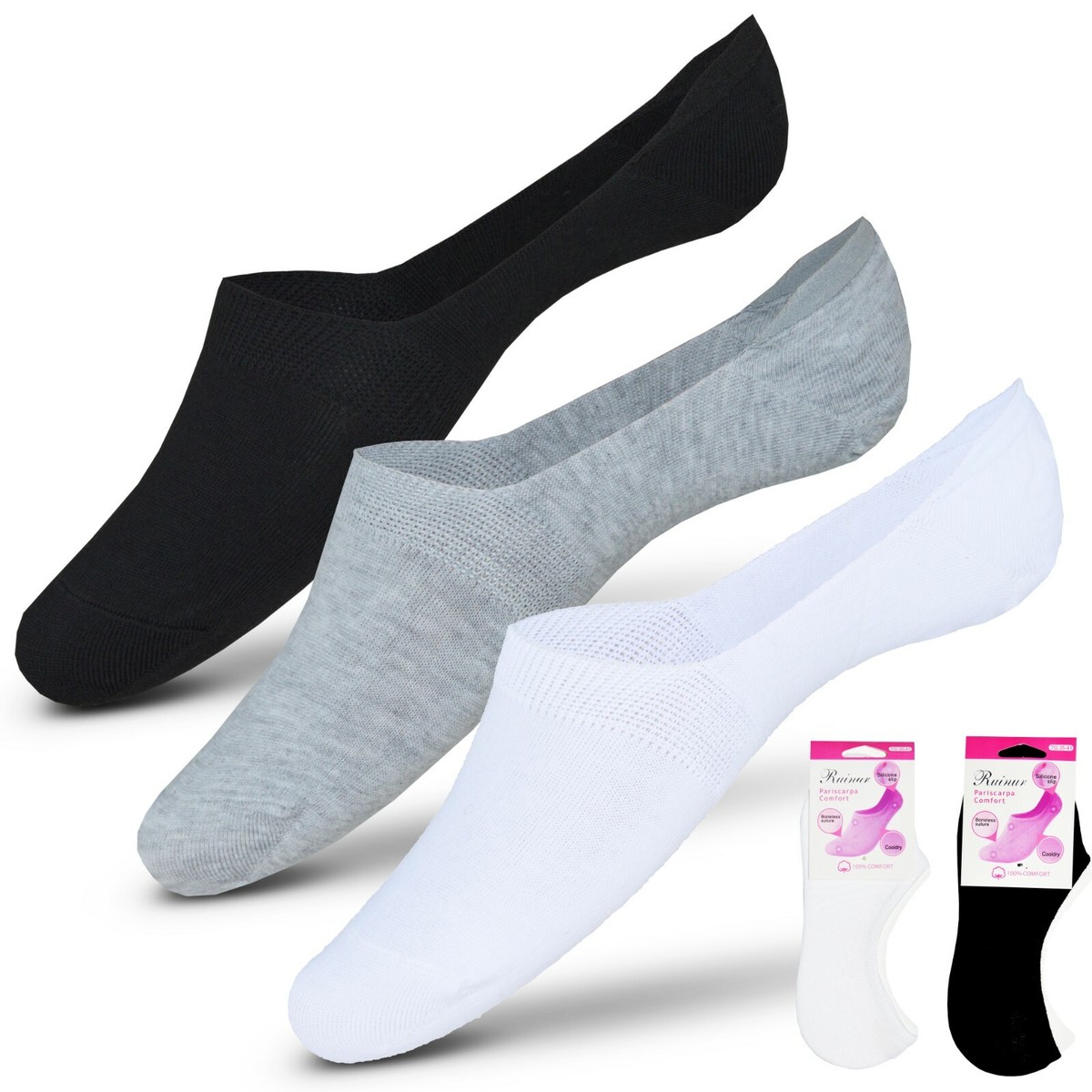 10 Paar Sneaker Socken Damen & Herren Unsichtbare Kurze