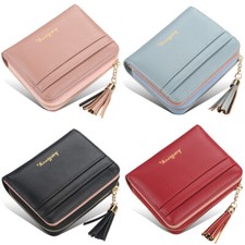 Women Girl Short Wallet Change Coin Purse Zipper Mini Clutch Card Holder Handbag