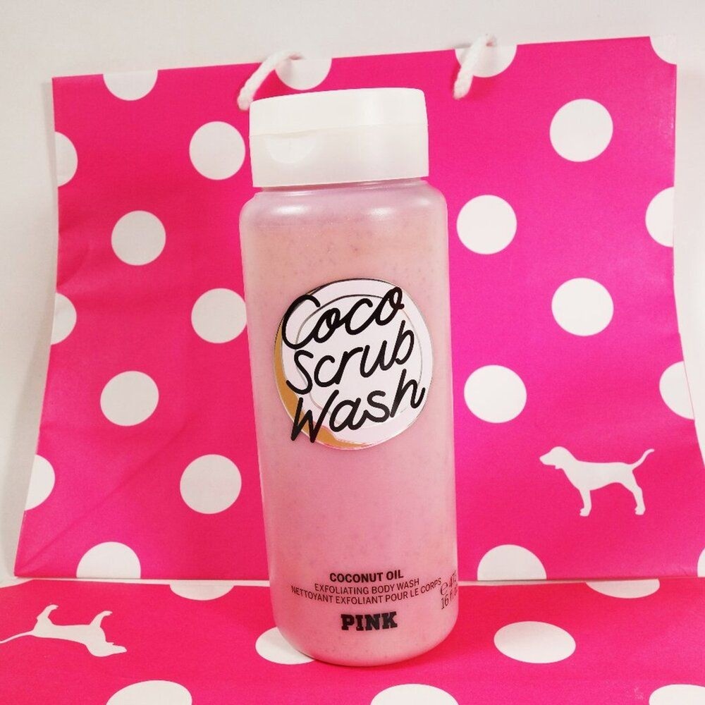 Victoria's Secret PINK Coco Scrub Exfoliating Body Wash 16oz NEW!