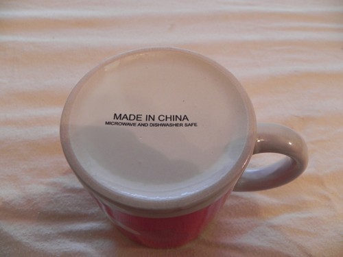 Valentinstag rot Kaffee/Teetasse/Tasse mit rosa & weißen Herzen - Bild 5 von 5