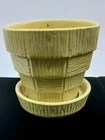 Vintage McCoy Pottery Yellow Planter Flower Pot