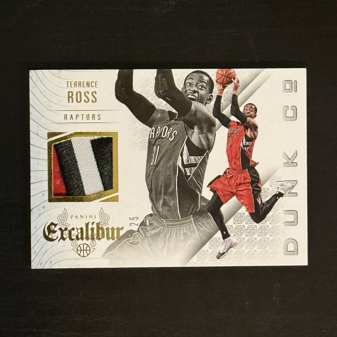 Panini 2014-15 Excalibur Dunk Company Terrence Ross Patch /25 Raptors #16