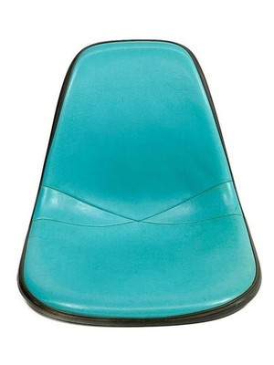 EAMES BLUE TURQUOISE ALEXANDER GIRARD FIBERGLASS HERMAN MILLER CHAIR SIDE SHELL!