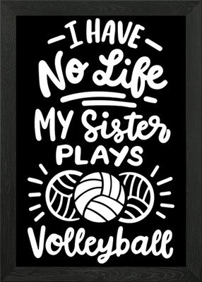 Volleyball Zitate Poster Gerahmtes Wandbild Poster Leinwanddruck Bild