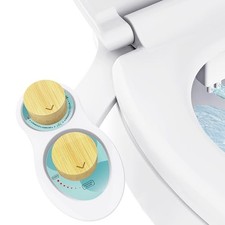 RV Bidet for Camper Toilet, Non-Electric Toilet Sprayer Attachment with Dual