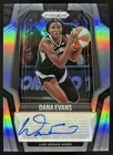 Dana Evans 2025 Panini WNBA Prizm Signatures Auto Aces