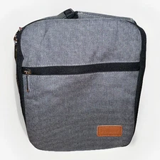Femuar Gray Portable Lunch Box Bag Office Travel School NEW