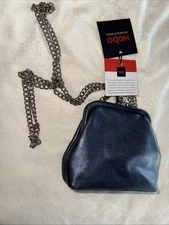 Hobo Coin/Change Purse CHAIN STRAP STEEL BLUE NEW