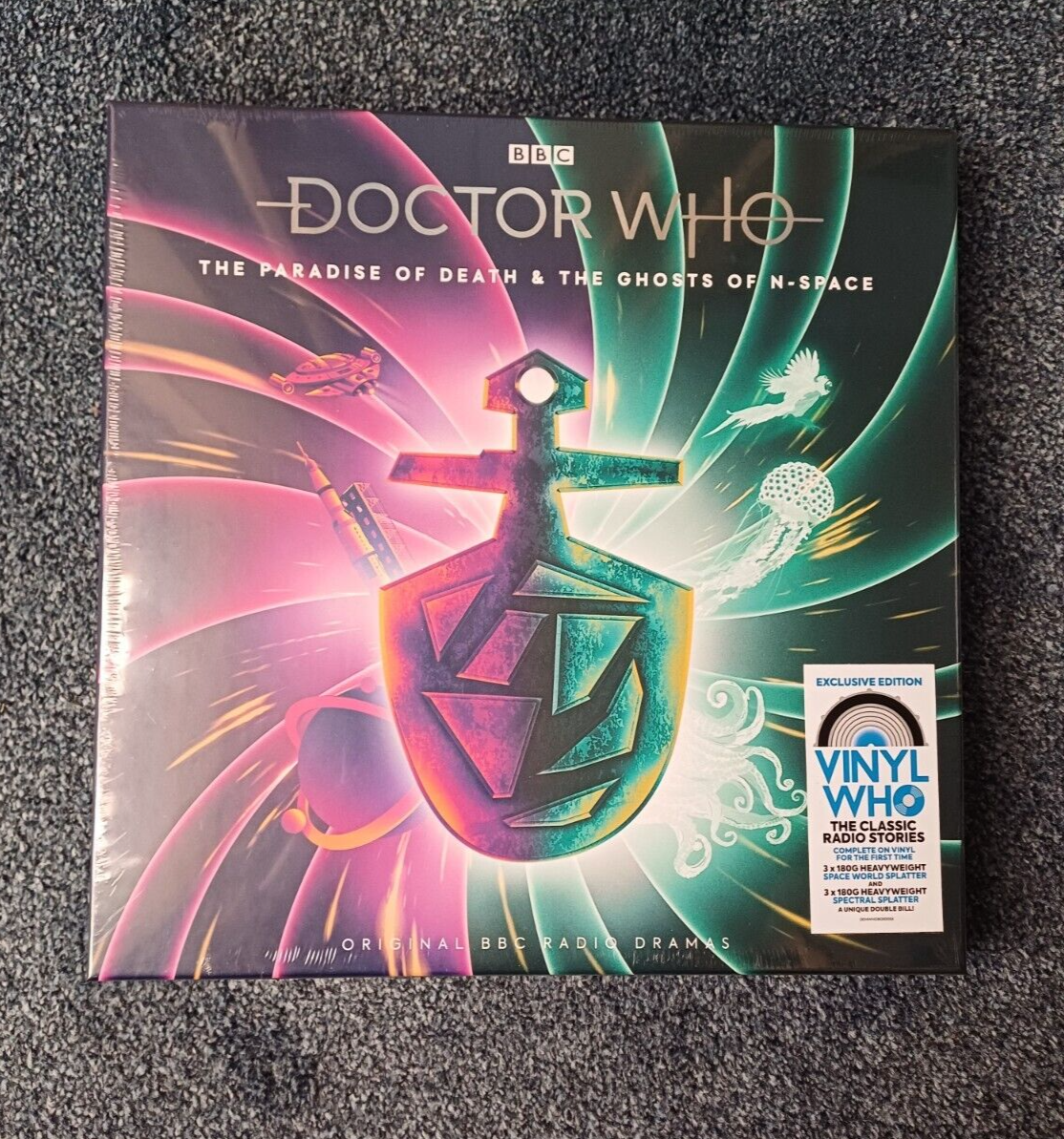 DOCTOR WHO THE PARADISE OF DEATH & THE GHOSTS OF N SPACE Vinyl Record NEW SEALED