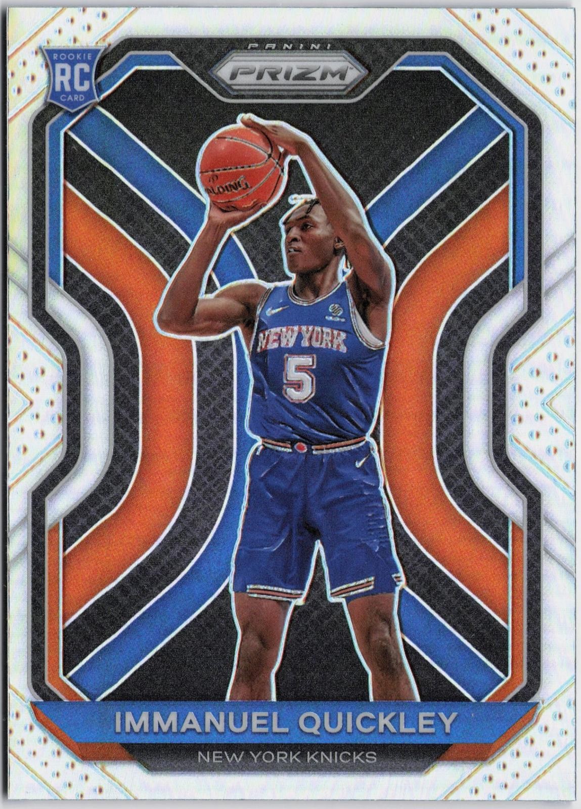 2020-21 Panini Prizm #296 Immanuel Quickley Silver Prizm RC