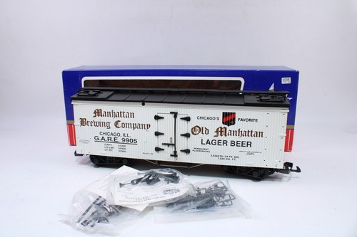 Trenes EE. UU. R-16024 Escala G Antiguo Manhattan Lager Cerveza Frigorífico Coche | Condition: Used