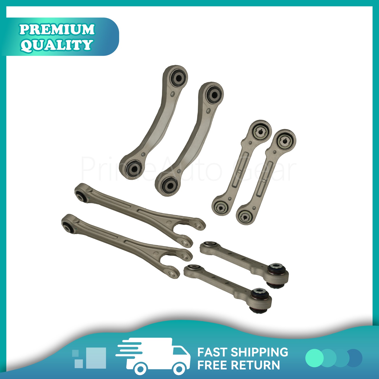 8PCS Fit 2017+ Maserati Levante Rear Suspension Control Arm Kit US