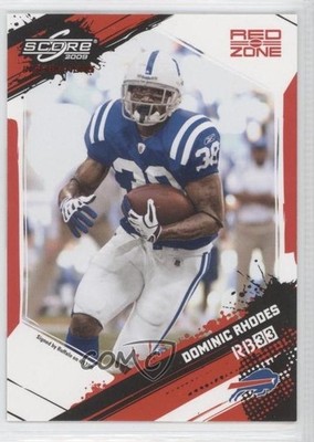 2009 Score Inscriptions Red Zone 9/30 Dominic Rhodes #125 0j8