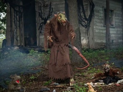5ft Mangey Rat Animated Prop Halloween Creature Sewer Animatronic Haunted House