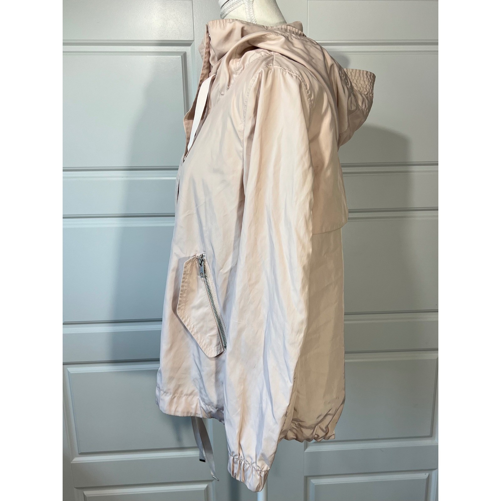 Zara Basic Outerwear Jacket Women's Small Pink Be… - image 5