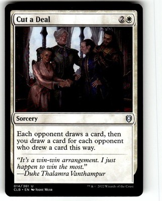 Cut a Deal Commander Legends: Battle for Baldur's Gate Regular MTG