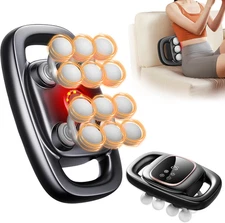 12-Head Massage Gun, 3 Modes, 30 Levels of Intensity, Electric Deep Tissue Massa