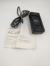 Genuine OEM Sony AC-V30 Power Adapter Battery Camcorder Charger With Manual