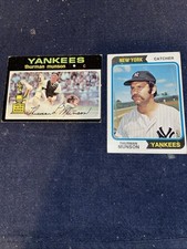 1971 Topps - #5 Thurman Munson and 1974 Topps - #340 Thurman Munson