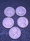5 Vintage Nickels Dateless Buffalo And Early Jefferson- #248