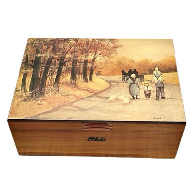 Amish Cedar Box  OHIO  Horse Buggy Family Stroll  Going Home   Steve Polomchak