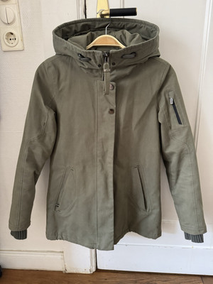 G-lab Damenparka Oarka XS Olivgrün Khaki Mittelwarm Gefüttert
