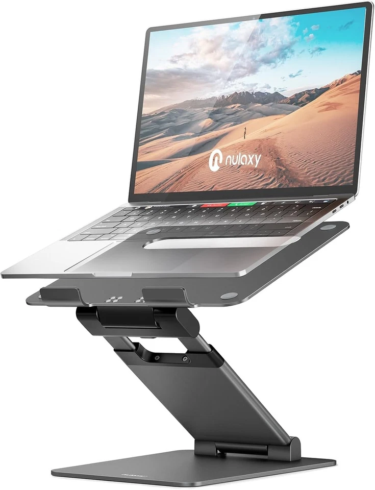 Sit to Stand Laptop Stand, Compatible with 10-17" Laptops - Image 3 of 4