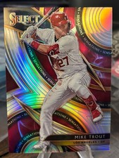 2020 Select Sensations Prizms Holo #8 Mike Trout