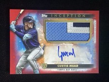 2024 Topps Inception Magenta Curtis Mead RC Rookie Patch Auto RPA Rays /25 SSP