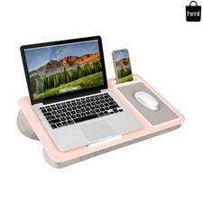 Fashionable  Functional Lap Desk with Phone Holder - Portable Blush Pink Design