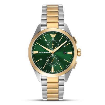 Emporio Armani AR11511 Claudio Herren Classic Multicolour Chrono Uhr + Geschenktüte