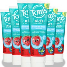 Kid'S Natural Toothpaste Tom'S Of Maine Fluoride-Free Silly Strawberry 6 Pack