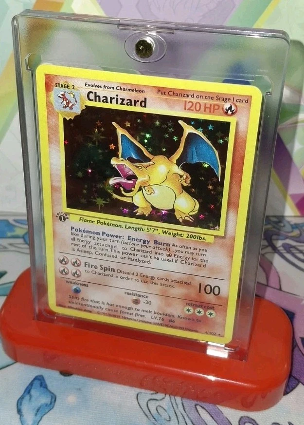 Pokémon TCG Charizard 1st Edition Shadowless Collectible Please Read Description - Image 3 of 4