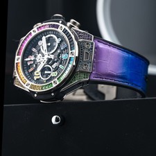 Hublot 421.NX.1117.LR.0999 Big Bang Unico Titanium Rainbow 44mm Gem-Set 7