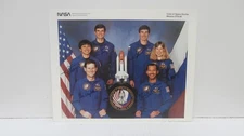NASA Press Release Photo Crew of STS-60 Signed Autopen Space Shuttle Discovery