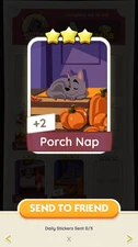 Porch Nap -  MONOPOLY! STICKERS GO    3⭐ Set 7 - BLAZING Fast Delivery