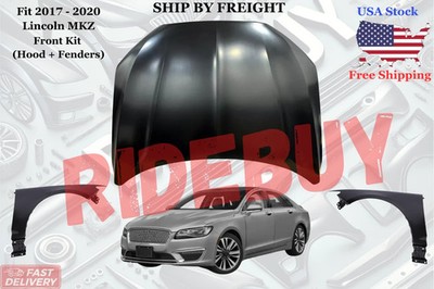 Fit 2017 2018 2019 2020 Lincoln MKZ Front Kit Hood Aluminum + Fenders (LH & RH)
