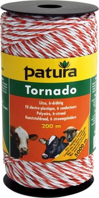 Patura Tornado Litze 200 m Weidezaunlitze 6-drahtig Weidezaun 180501