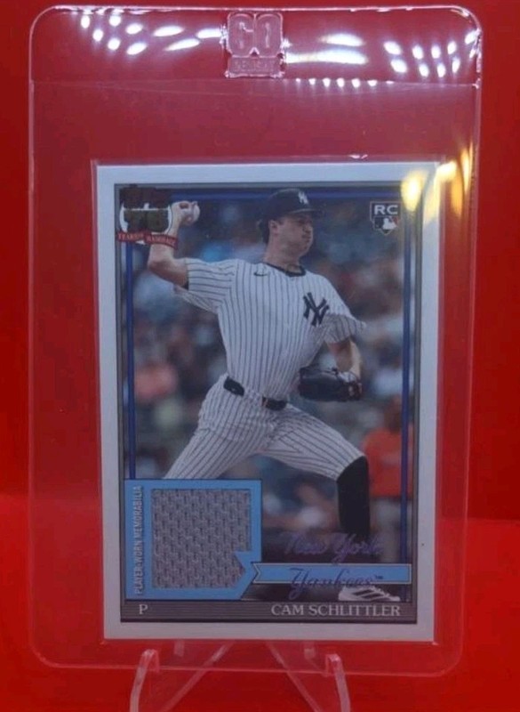 Cam Schlittler 2026 Topps Series 2 1991 Relic Jersey YANKEES RC Rookie