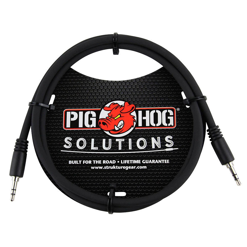 Pig Hog Solutions 35mm TRS to 35mm TRS Adapter Cable 3 ft 3 ft 3190₽